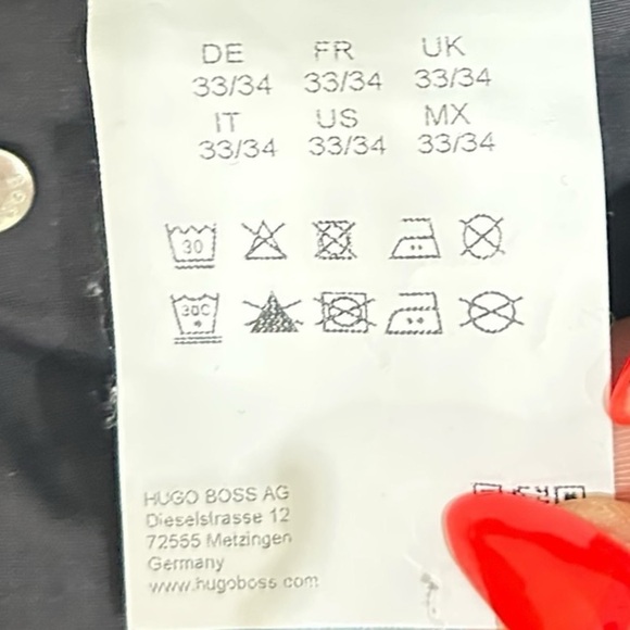 Men’s boss by Hugo Boss Charcoal Stretch straight leg lightweight Jeans 33/34 - Picture 8 of 12